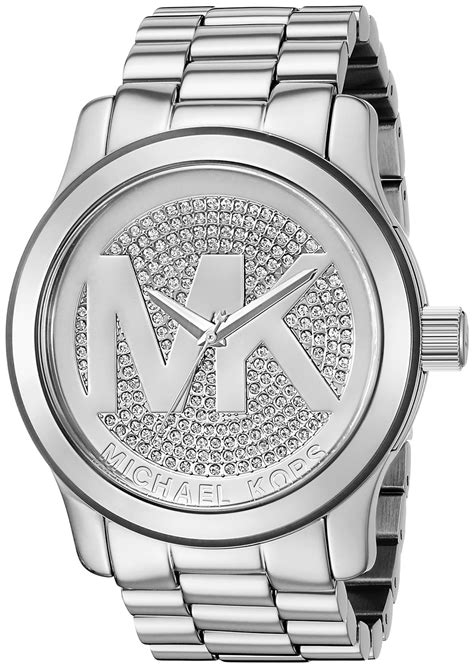 silver michael kors watch|michael kors watch silver price.